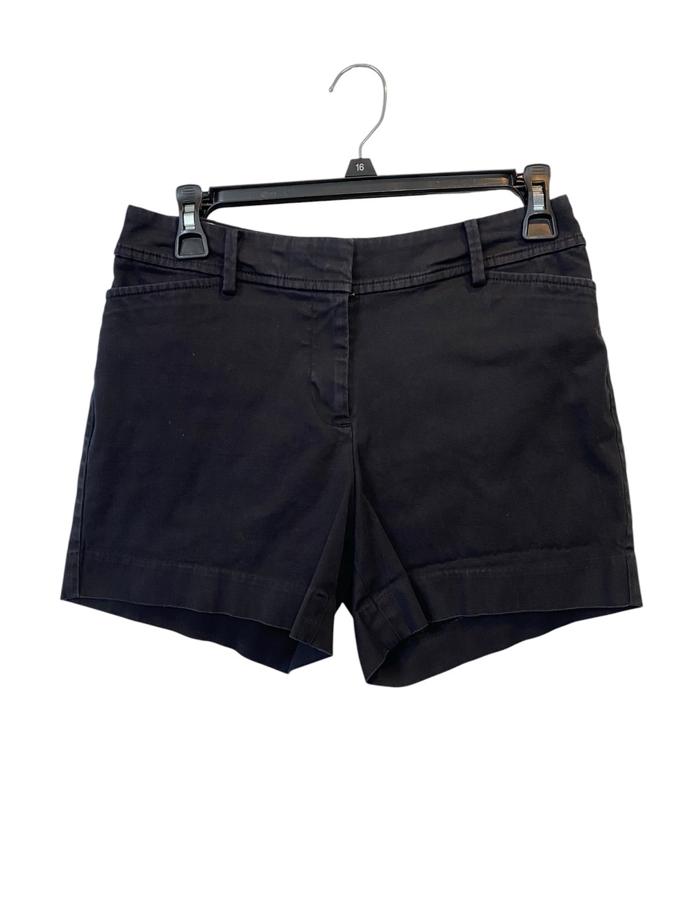 TALBOTS Perfect Short Women's size 2 Black Midrise Chino Shorts